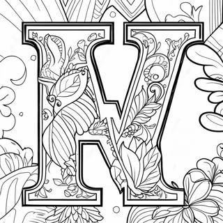 W Letter Coloring Page 17133-14408