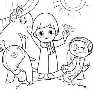 Samuel With Friends Coloring Page 17144-14417