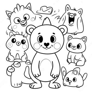 Silly Animals Wacky Wednesday Coloring Page 17164-14433