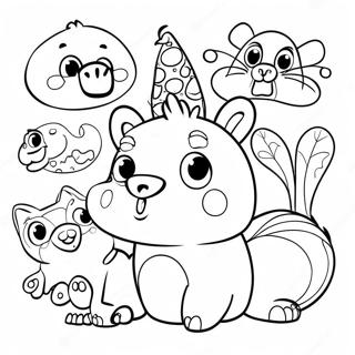 Silly Animals Wacky Wednesday Coloring Page 17164-14436