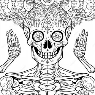 Detailed Human Skeleton Coloring Page 17174-14444