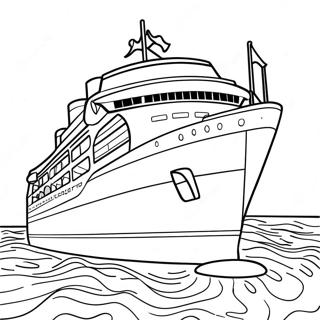 Disney Cruise Ship Coloring Page 17193-14454