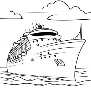 Disney Cruise Ship Coloring Page 17193-14455