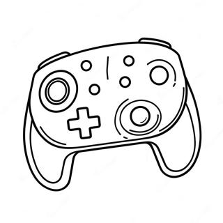 Colorful Nintendo Switch Controller Coloring Page 1722-1377