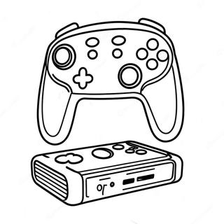 Colorful Nintendo Switch Controller Coloring Page 1722-1380