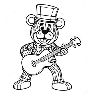 Glamrock Freddy Coloring Page 17233-14488