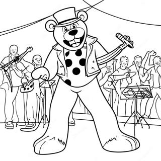 Glamrock Freddy In Concert Coloring Page 17234-14490