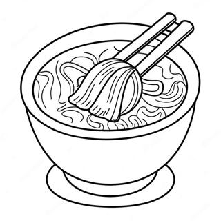 Ramen Bowl Coloring Page 17243-14493