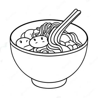 Ramen Bowl Coloring Page 17243-14495