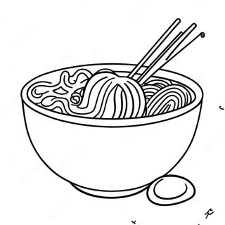 Ramen Bowl Coloring Page 17243-14496