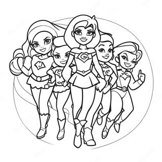 Dc Superhero Girls Coloring Page 17263-14511