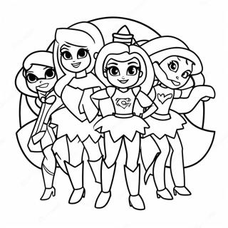 Dc Superhero Girls Coloring Page 17263-14512