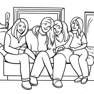 Friends Tv Show Coloring Page 17304-14534