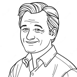 Chandler Bing Funny Moment Coloring Page 17305-14539