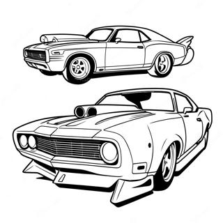 Drag Car Coloring Page 17334-14558