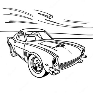 Fast Drag Car Racing Coloring Page 17335-14562