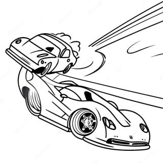 Fast Drag Car Racing Coloring Page 17335-14563