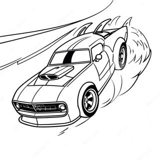 Fast Drag Car Racing Coloring Page 17335-14564