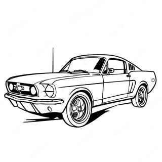 Mustang Car Coloring Page 17354-14574