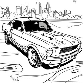 Mustang Car Coloring Page 17354-14576