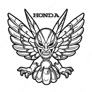 Honda Logo Coloring Page 17374-14590