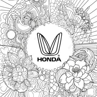 Honda Logo Coloring Page 17374-14591