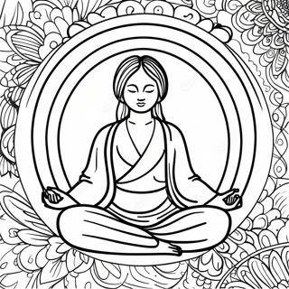 Mindful Meditation Coloring Page 17385-14601