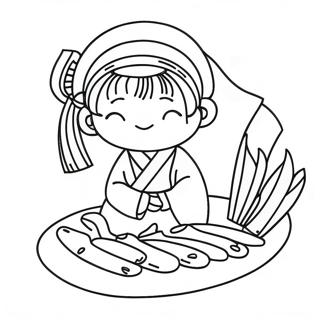 Korean Coloring Page 17404-14614