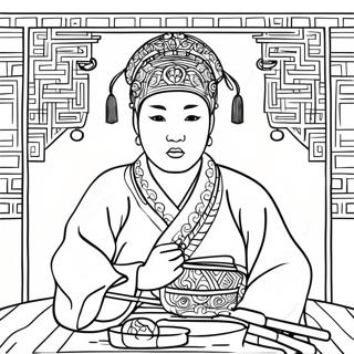 Korean Coloring Page 17404-14616