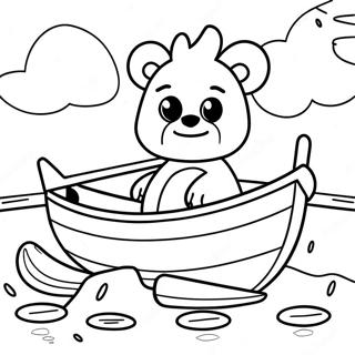 Wild Thing Max In A Boat Coloring Page 17415-14625