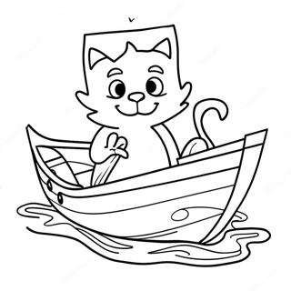 Wild Thing Max In A Boat Coloring Page 17415-14627