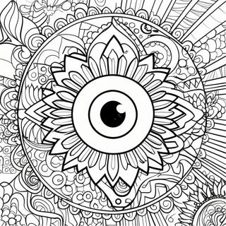 Eye Mandala Coloring Page 17434-14640