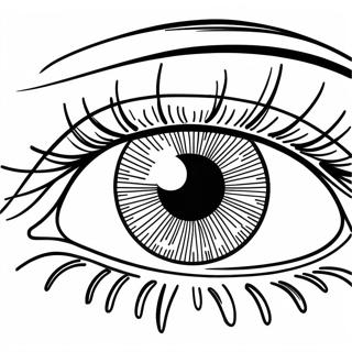 Realistic Eye Close Up Coloring Page 17435-14641