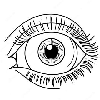 Realistic Eye Close Up Coloring Page 17435-14642