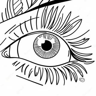 Realistic Eye Close Up Coloring Page 17435-14643