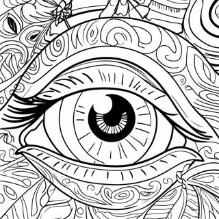 Realistic Eye Close Up Coloring Page 17435-14644