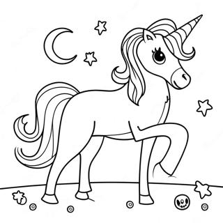 Halloween Unicorn Coloring Page 17474-14670