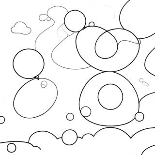 Colorful Bubbles In The Sky Coloring Page 17485-14681