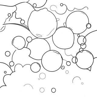 Colorful Bubbles In The Sky Coloring Page 17485-14683