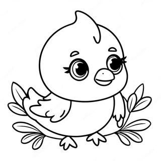 Cute Baby Bird Coloring Page 17494-14686