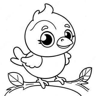 Cute Baby Bird Coloring Page 17494-14687