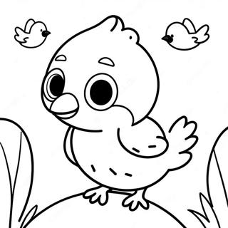 Cute Baby Bird Coloring Page 17494-14688