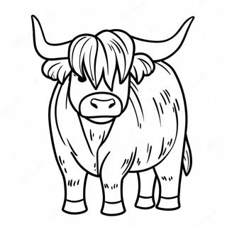 Highland Cow Coloring Page 17514-14703