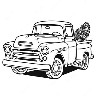 Classic Chevy Truck Coloring Page 1752-1402