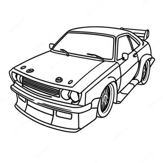 Cool Drift Car Coloring Page 17535-14722