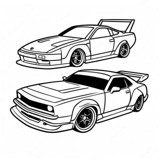 Cool Drift Car Coloring Page 17535-14724