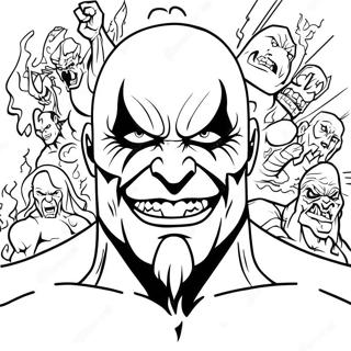 Wwe The Fiend Coloring Page 17554-14735