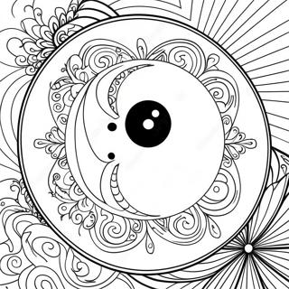 Yin Yang Symbol Coloring Page 17564-14742