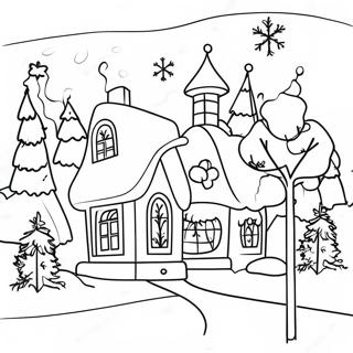 January Winter Wonderland Coloring Page 17584-14759