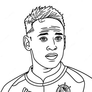 Neymar Psg Coloring Pages